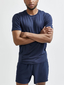 Craft ADV Essence Hardloopshirt Korte Mouwen Donkerblauw Heren