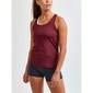 Craft ADV Essence Hardloopshirt Zonder Mouwen Donkerrood Dames