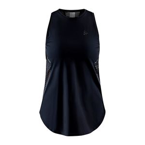 Craft ADV Charge Shiny Hardloopshirt Zonder Mouwen Zwart Dames
