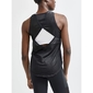 Craft ADV Charge Shiny Hardloopshirt Zonder Mouwen Zwart Dames