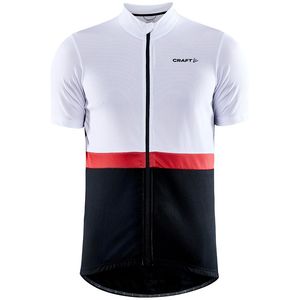 Craft CORE Endurance Fietsshirt Korte Mouwen Wit/Rood/Zwart Heren