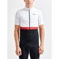 Craft CORE Endurance Fietsshirt Korte Mouwen Wit/Rood/Zwart Heren