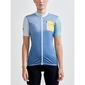 Craft ADV HMC Gravel Offroad Fietsshirt Korte Mouwen Blauw/Geel Dames