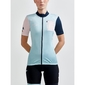 Craft ADV HMC Gravel Offroad Fietsshirt Korte Mouwen Blauw/Wit Dames