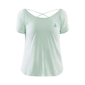 Craft CORE Charge Cross Back Hardloopshirt Korte Mouwen Groen Dames