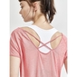Craft CORE Charge Cross Back Hardloopshirt Korte Mouwen Roze Dames