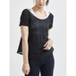Craft CORE Charge Cross Back Hardloopshirt Korte Mouwen Zwart Dames
