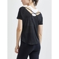 Craft CORE Charge Cross Back Hardloopshirt Korte Mouwen Zwart Dames