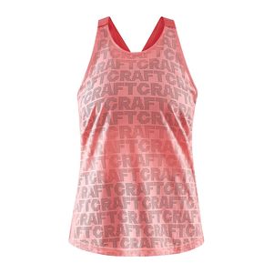 Craft CORE Charge Logo Hardloopshirt Zonder Mouwen Roze Dames