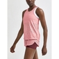 Craft CORE Charge Logo Hardloopshirt Zonder Mouwen Roze Dames