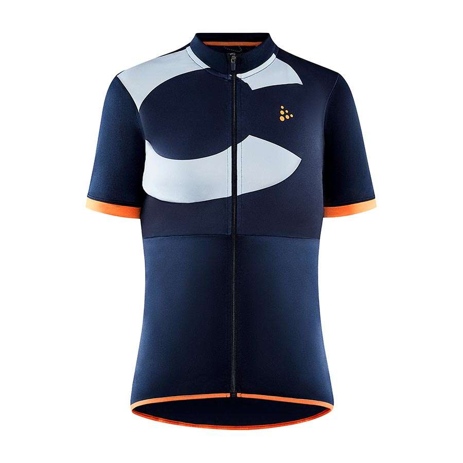 Craft CORE Endurance Logo Fietsshirt Korte Mouwen Donkerblauw Dames