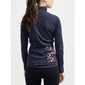 Craft ADV Bike SubZ Wool Fietsshirt Lange Mouwen Donkerblauw/Multi Dames
