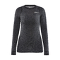 Craft CORE Wool Merino Hardloopshirt Lange Mouwen Zwart Melange Dames
