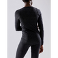 Craft CORE Wool Merino Hardloopshirt Lange Mouwen Zwart Melange Dames