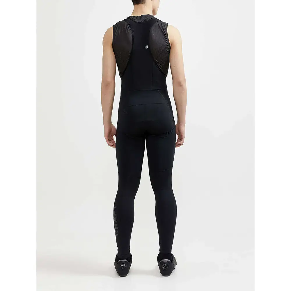 Craft Core Bike SubZ Fietsbroek Lang Met Zeem en Bretels Zwart Heren