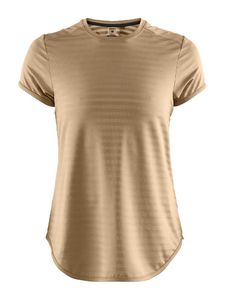 Craft Breakaway Two Hardloopshirt Korte Mouwen Lichtbruin Dames
