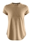 Craft Breakaway Two Hardloopshirt Korte Mouwen Lichtbruin Dames