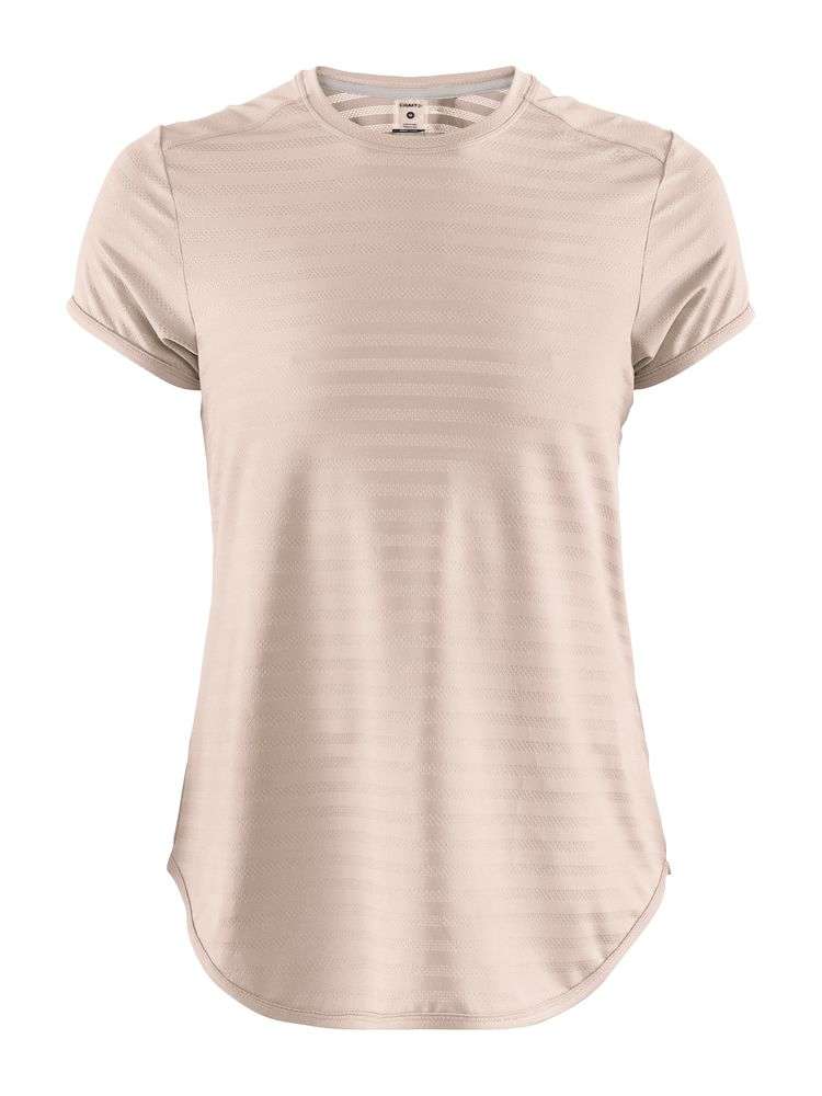 Craft Breakaway Two Hardloopshirt Korte Mouwen Lichtroze Dames