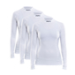 Craft Progress Crewneck 3-Pack Thermoshirt Lange Mouwen Wit Dames