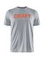 Craft CORE Charge Hardloopshirt Korte Mouwen Grijs/Oranje Heren