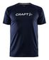 Craft CORE Unifly Logo Hardloopshirt Korte Mouwen Donkerblauw Heren
