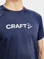 Craft CORE Unifly Logo Hardloopshirt Korte Mouwen Donkerblauw Heren