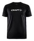 Craft CORE Unifly Logo Hardloopshirt Korte Mouwen Zwart Heren