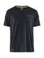 Craft PRO Charge Tech Hardloopshirt Korte Mouwen Zwart Heren