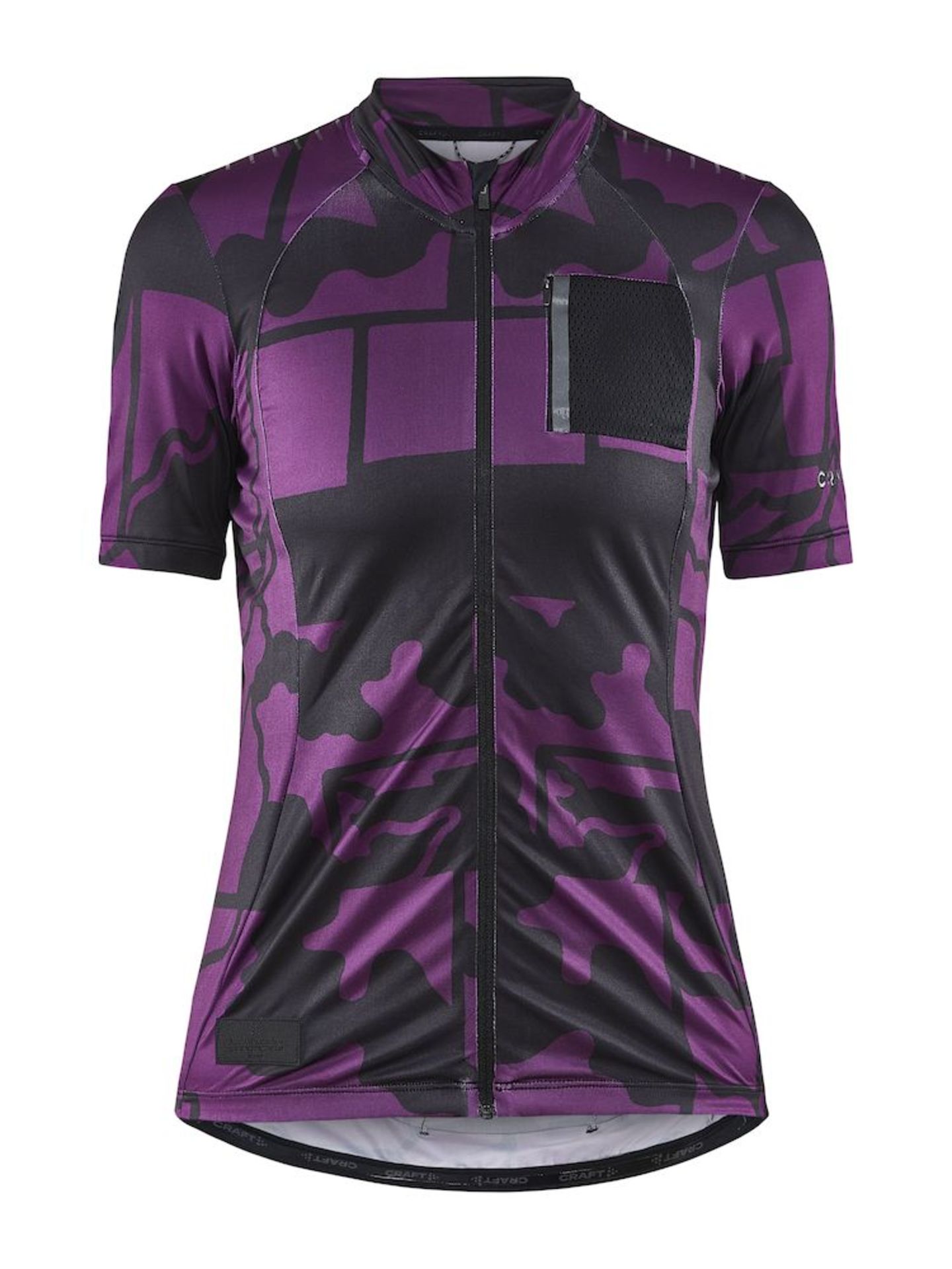 Craft ADV Bike Offroad Fietsshirt Korte Mouwen Paars/Zwart Dames