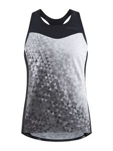 Craft ADV Endurance Fietsshirt Zonder Mouwen Grijs/Wit/Zwart Dames