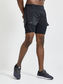 Craft CTM Distance 2in1 Hardloopbroek Kort Zwart Heren
