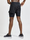 Craft CTM Distance 2in1 Hardloopbroek Kort Zwart Heren
