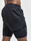 Craft CTM Distance 2in1 Hardloopbroek Kort Zwart Heren