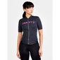 Craft Essence Fietsshirt Korte Mouwen Zwart/Roze Dames
