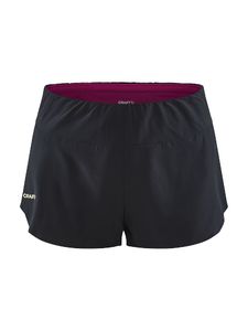 Craft PRO Hypervent Split Hardloopbroek Kort Zwart/Paars Dames