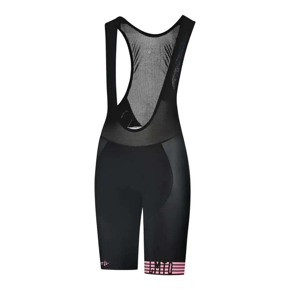 CRAFT LMTD 3.0  Fietsbroek Kort Met Bretels Met Zeem Zwart/Roze Dames