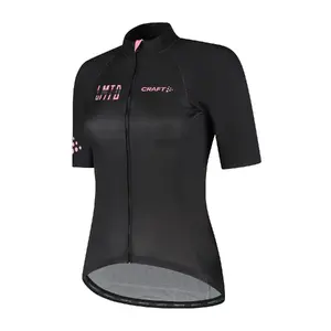 Craft LMTD 2.0 Fietsshirt Korte Mouwen Zwart/Roze Dames