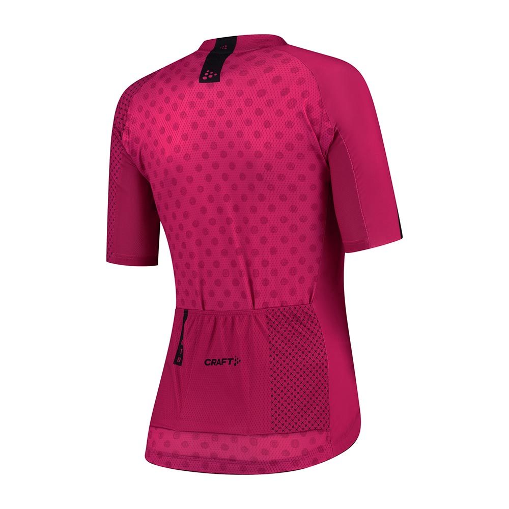 Craft LMTD 2.0 Fietsshirt Korte Mouwen Roze/Zwart Dames