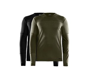 Craft CORE 2-pack Thermoshirt Lange Mouwen Zwart/Legergroen Heren