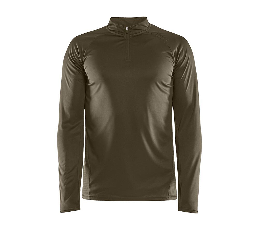 Craft Eaze Half Zip Hardloopshirt Lange Mouwen Groen Heren