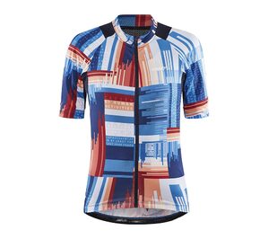 Craft ADV Endurance Graphic Fietsshirt Korte Mouwen Blauw/Wit/Multi Dames