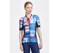 Craft ADV Endurance Graphic Fietsshirt Korte Mouwen Blauw/Wit/Multi Dames