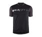 Craft Core Endur Logo Fietsshirt Korte Mouwen Zwart/Grijs Heren