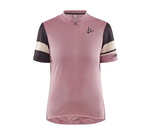 Craft Core Endur Logo Fietsshirt Korte Mouwen Roze/Bruin Dames