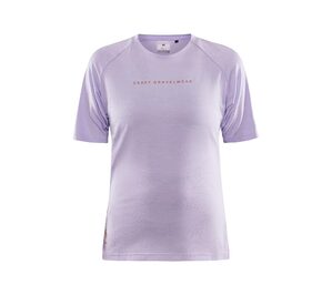 Craft ADV Gravel Fietsshirt Korte Mouwen Paars Dames