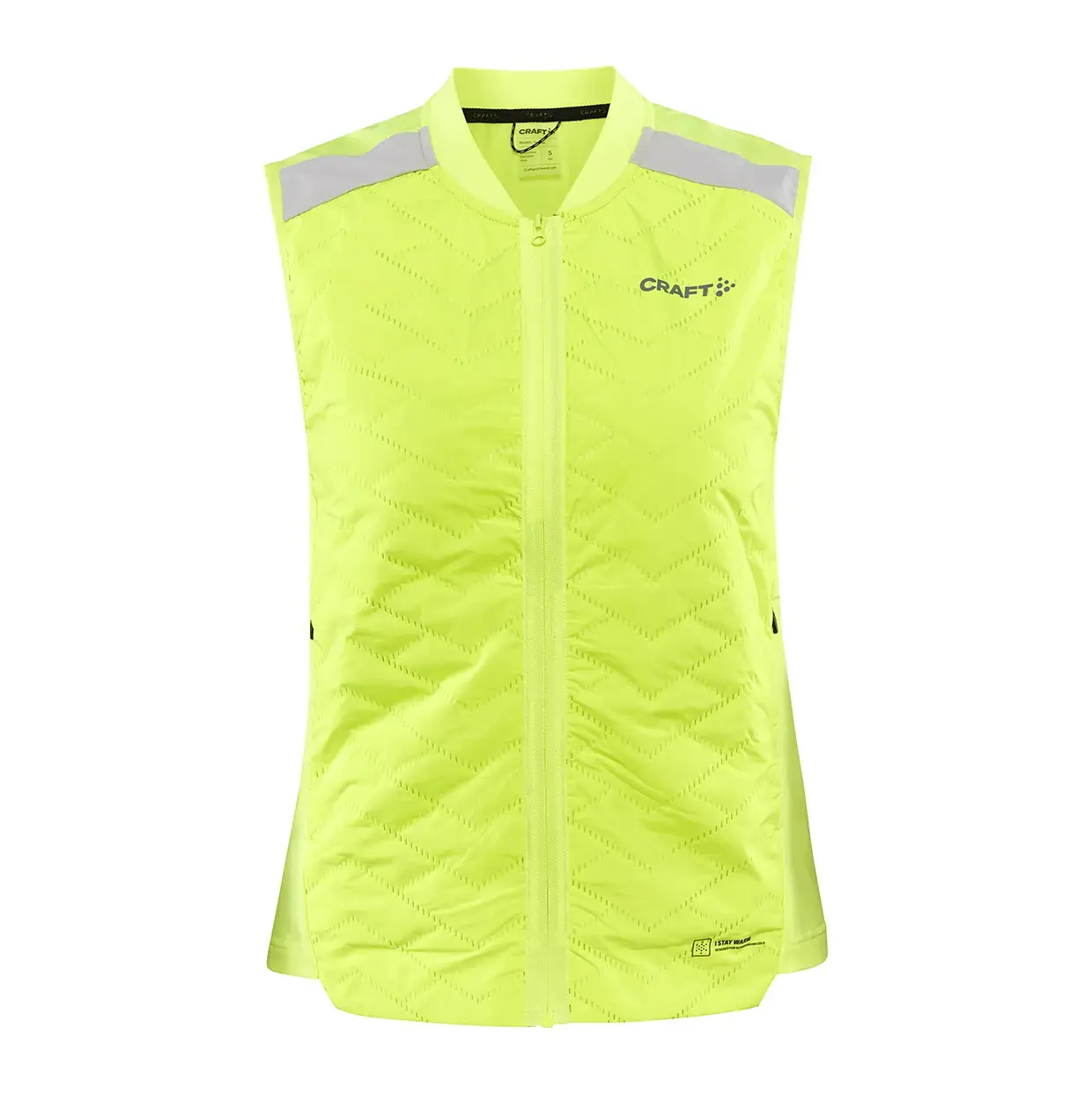 Craft ADV SubZ Lumen Hardloop Windvest Geel Dames