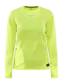 Craft PRO Hypervent Wind Hardloopshirt Lange Mouwen Geel Dames