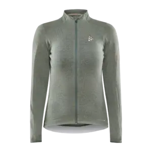 Craft CORE Bike Essence Wool Fietsshirt Lange Mouwen Groen Melange Dames