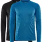 Craft CORE 2-pack Thermoshirt Lange Mouwen Zwart/Blauw Heren