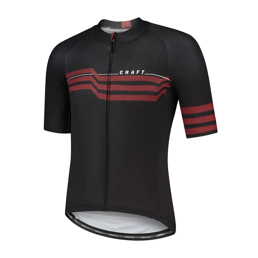 Craft LMTD 3.0 Fietsshirt Korte Mouwen Zwart/Rood Heren